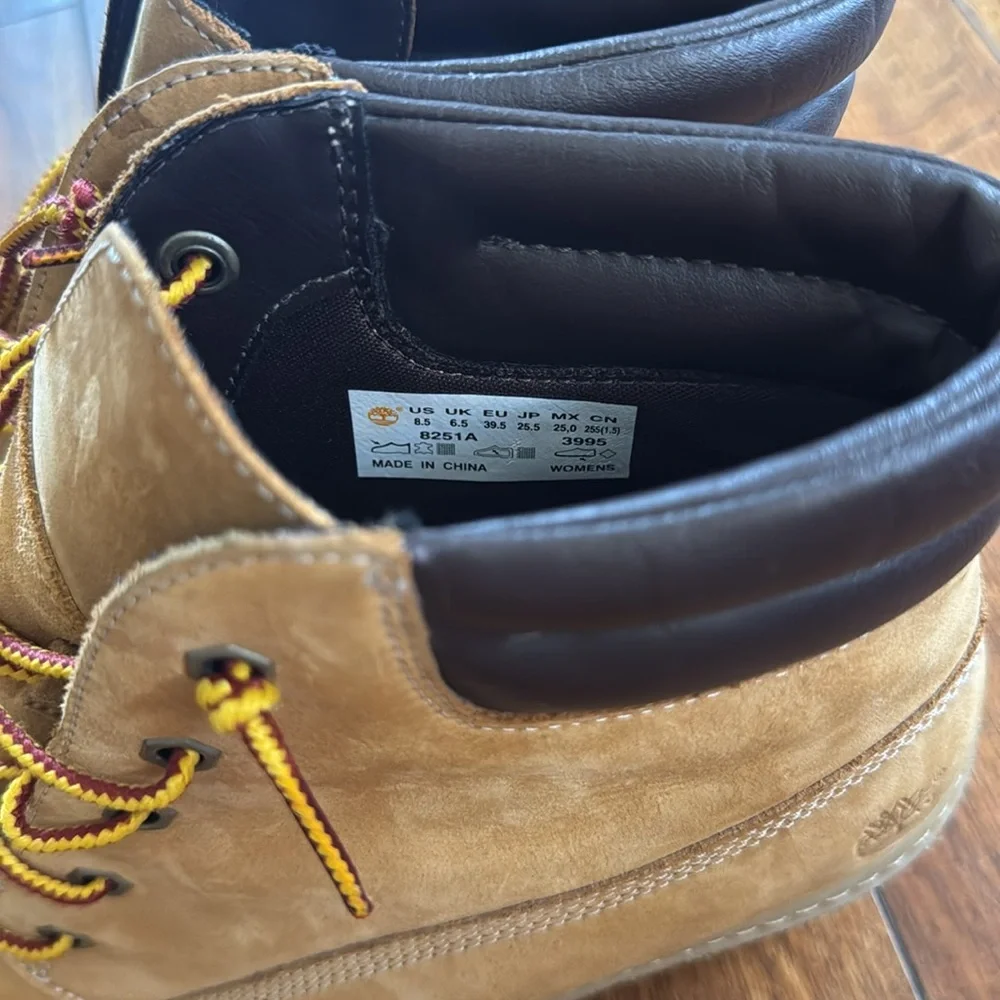 Timberland Tan and Brown Wedge Boots
